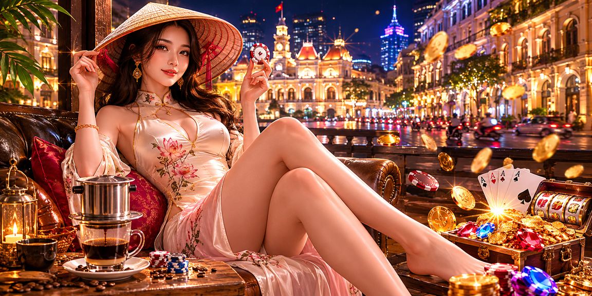 Người phụ nữ đội nón lá tại TP.HCM đang dùng ứng dụng casino trên điện thoại
